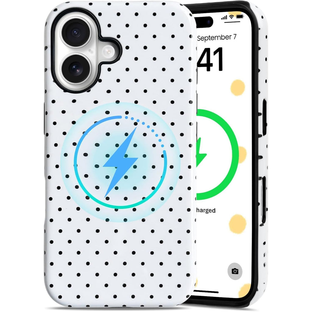 2 in 1 Polka Dot Dual Layer Phone Case