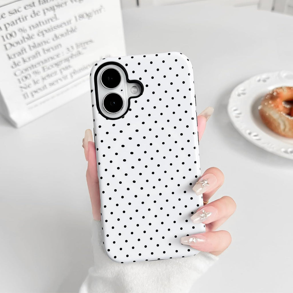 2 in 1 Polka Dot Dual Layer Phone Case