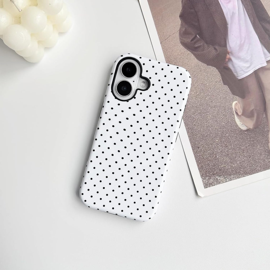2 in 1 Polka Dot Dual Layer Phone Case