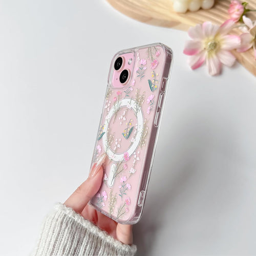 Floral Pattern 2-in-1 PC+TPU Phone Case