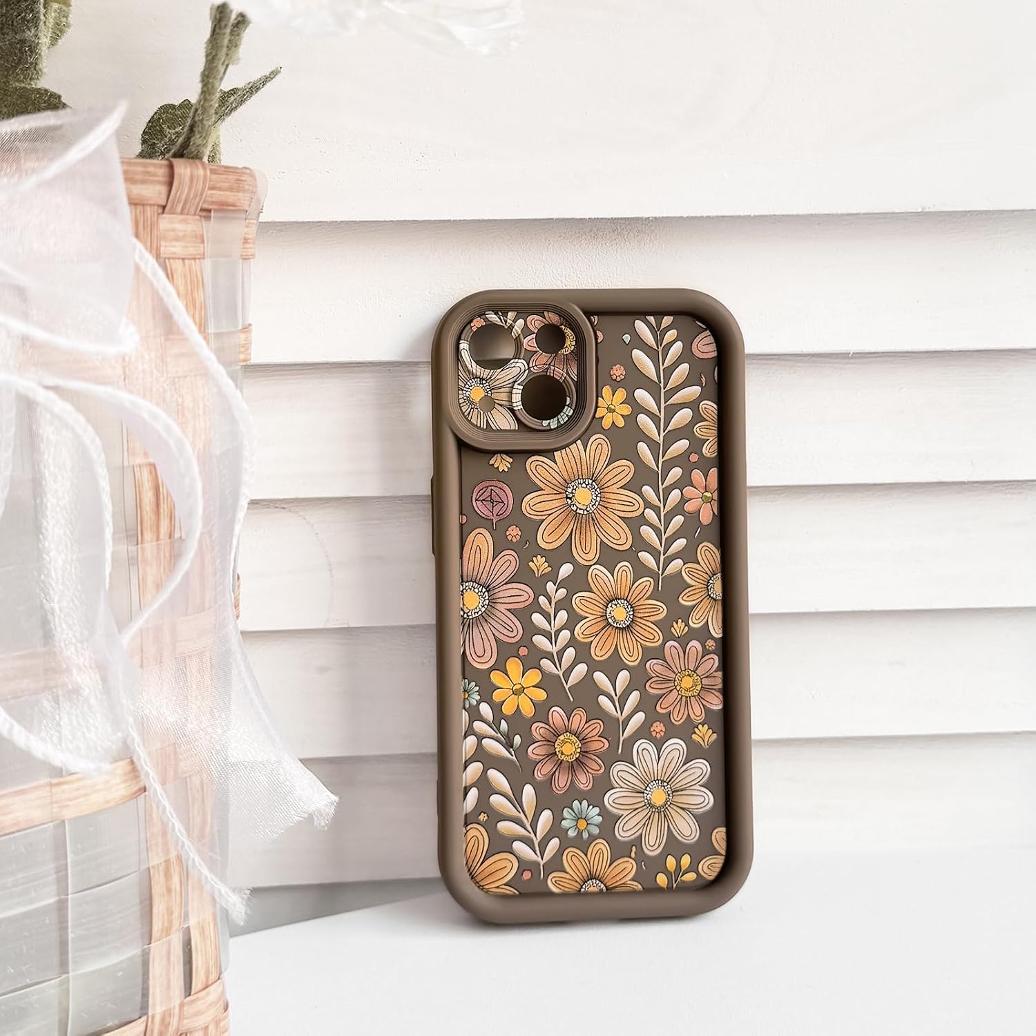 Floral Leaf Soft TPU Phone Case